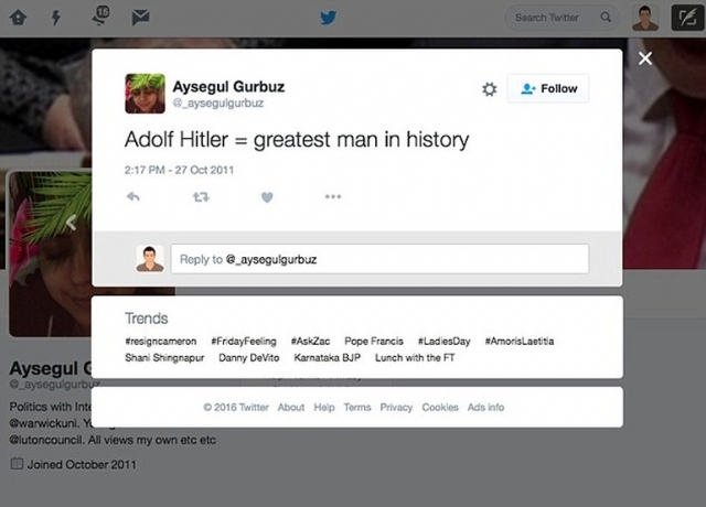 'Hitler' İngiltere'deki Türk'ü görevinden etti