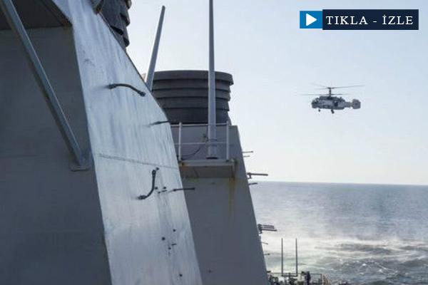 Rus uçaklarından ABD gemisine taciz