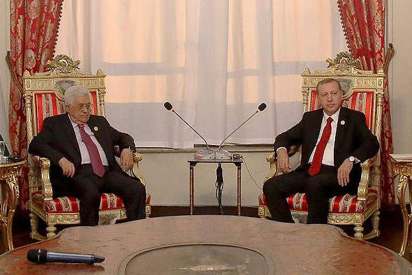 Erdoğan ile Abbas görüştü