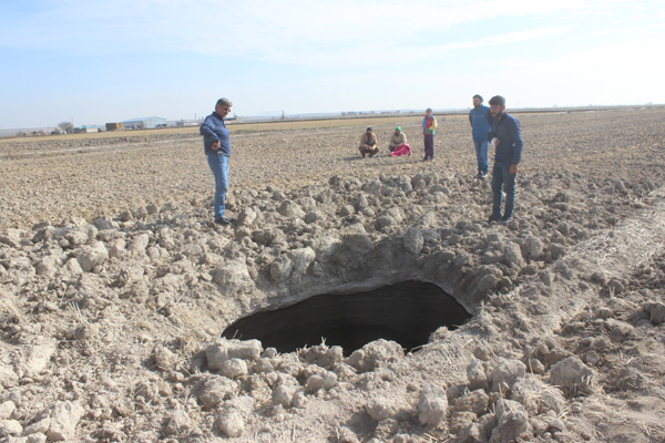 Konya'da yeni bir obruk daha oluştu