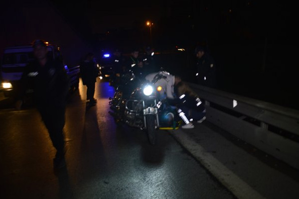 İstanbul'da motosiklet kazası