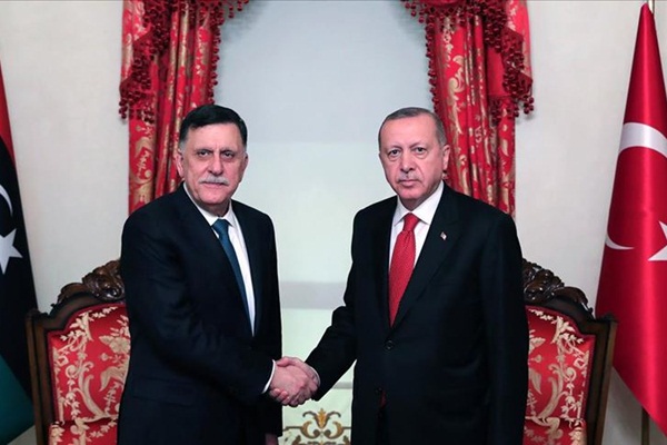 Cumhurbaşkanı Erdoğan, Al Sarraj'ı kabul etti