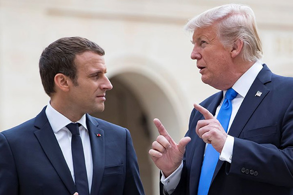 Trump'tan Macron'a NATO tepkisi