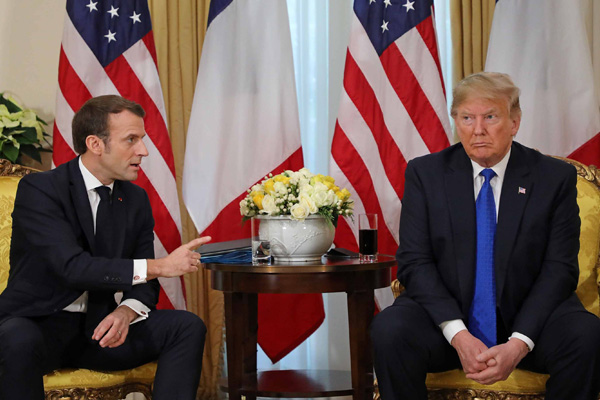 Trump'ın IŞİD esprisine Macron'dan tepki: Ciddi olalım