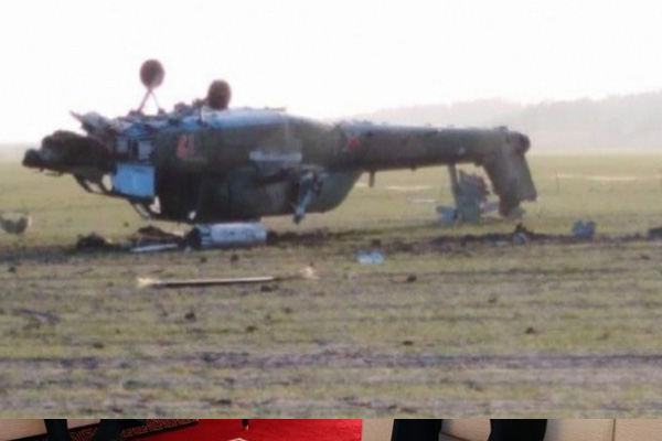 Rus askeri helikopter takla atarak düştü: Ölüler var