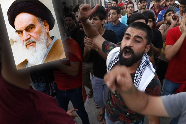 Göstericiler, Basra’dan Humeyni’nin adını sildi