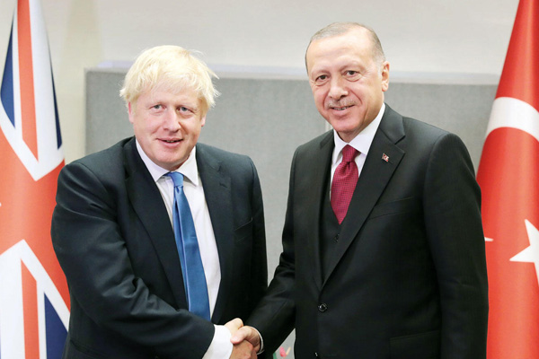 Cumhurbaşkanı Erdoğan, Johnson ile görüştü