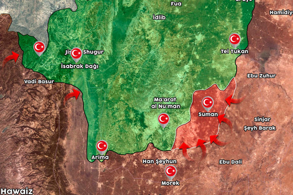İdlib'de rejim, iki Türk karakolunu çevreledi