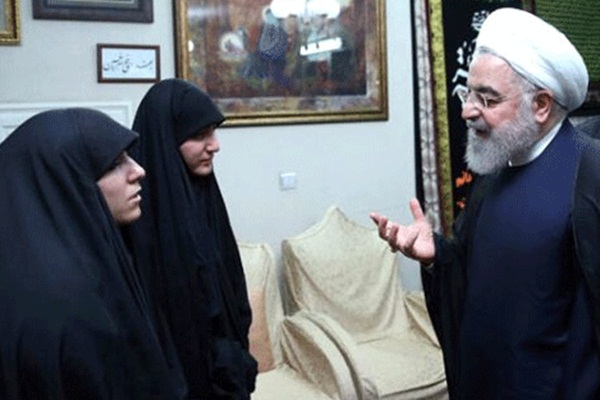 Kasım Süleymani'nin kızından İran lideri Ruhani'ye soru