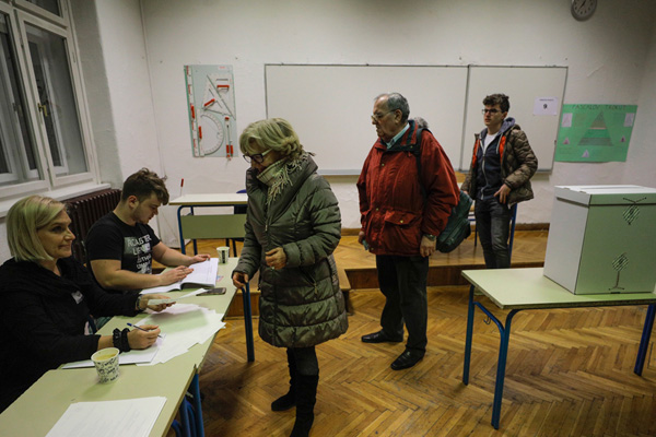 Hırvatistan'da halk sandık başında