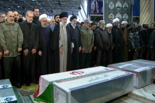 Kasım Süleymani'nin cenaze töreni