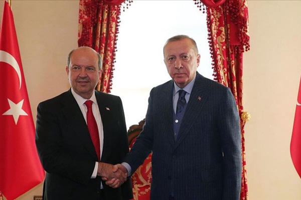 Erdoğan, KKTC Başbakanı Tatar'ı kabul etti