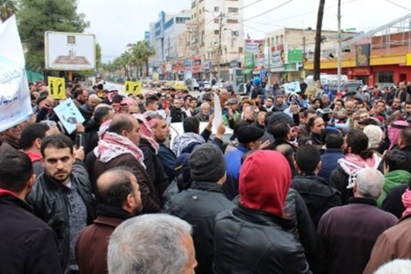 Ürdünlülerden hükümete 'İsrail' protestosu