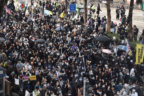 Hong Kong'da gösteri