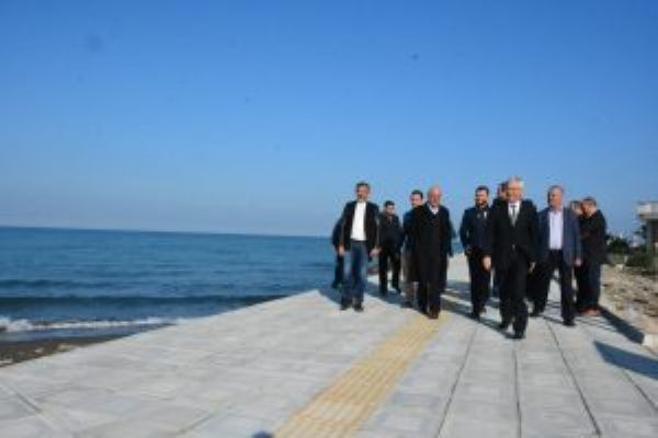 Belediye Başkanı Dr. Asaf Güven“Karaağaç Sahil Yürüyüş ve Bisiklet Yolu' Bitmeye yaklaştı