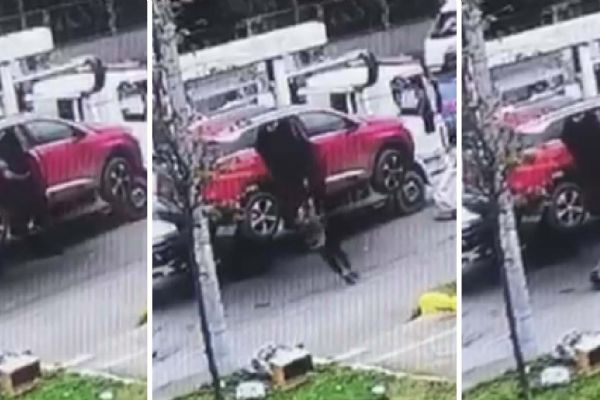 Çekicinin kaldırmasıyla panikleyen kadın kendini aşağı bırakarak yaralandı