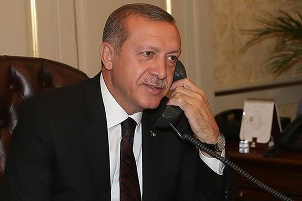 Erdoğan, Merkel ile görüştü