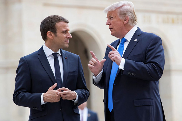 Macron ve Trump o vergiler konusunda anlaşma yolunda
