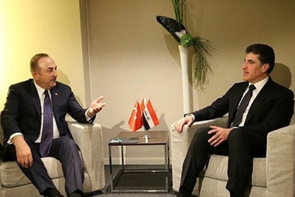 Mevlüt Çavuşoğlu, Neçirvan Barzani ile görüştü