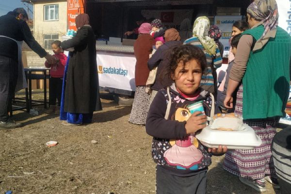 Sadakataşı deprem bölgesinde