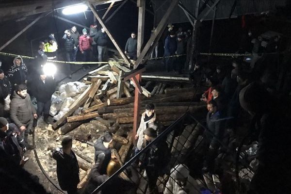 Zonguldak'ta maden ocağında göçük