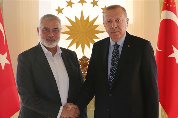 Erdoğan, Hamas Lideri Heniyye ile bir araya geldi