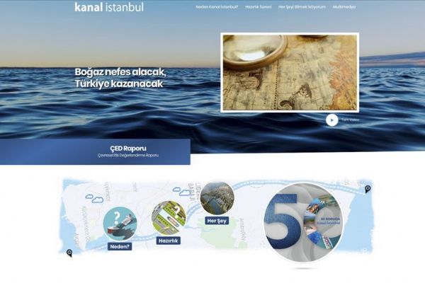 İletişim Başkanlığı, Kanal İstanbul projesine ilişkin detayların yer aldığı internet sitesi açtı