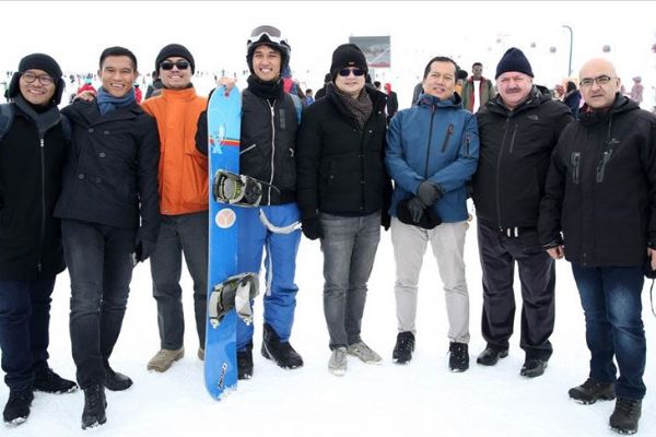 Endonezya heyeti Erciyes'e hayran kaldı