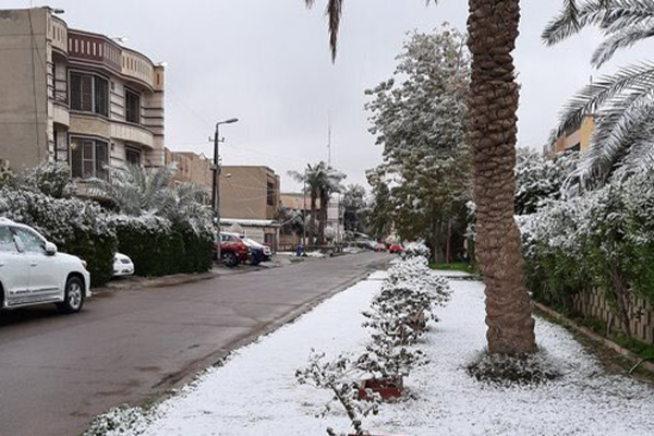 On yıllar sonra Bağdat’a 'kar' sürprizi