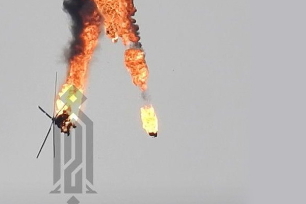 Muhalifler, Esed rejimine ait helikopter düşürdü