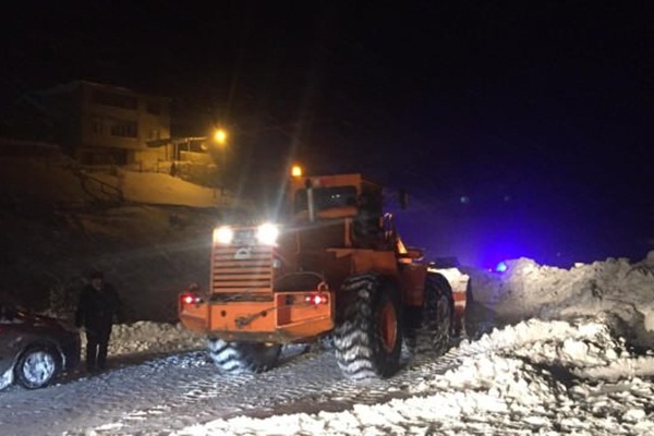 Trabzon'da çığ düştü