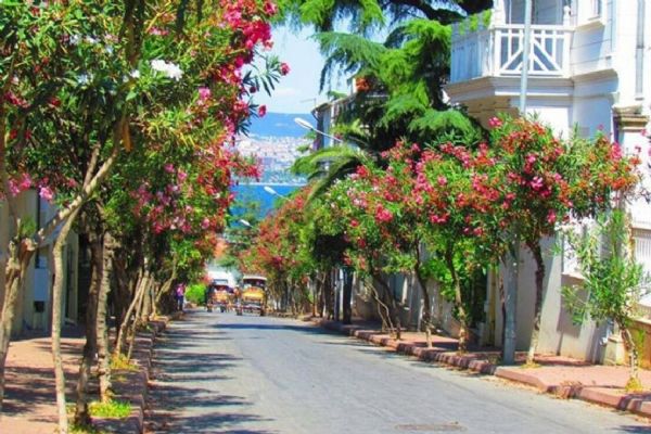 Adalar,bisiklet sürmek için  keyifli bir  rota.