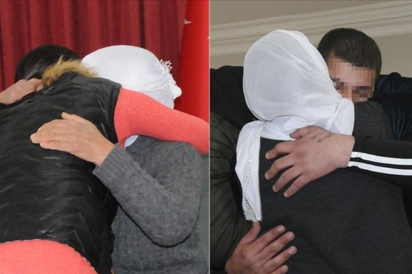 Güvenlik güçlerinin ikna çalışması sonucunda 2 aile daha evladına kavuştu