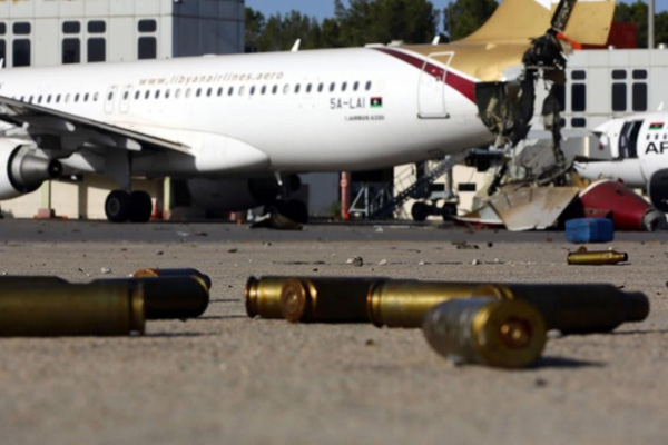 Mitiga Havaalanı'nda uçuşlar durduruldu