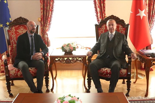 Cumhurbaşkanı Erdoğan, AB Konseyi Başkanı ile görüştü