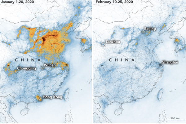 NASA açıkladı: Atmosfer, koronavirüs nedeniyle temizlendi