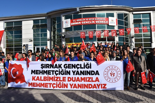 Şırnaklı gençlerden Bahar Kalkanı Harekatı'na destek