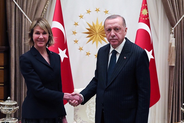 Erdoğan, ABD'nin BM Daimi Temsilcisi'ni kabul etti