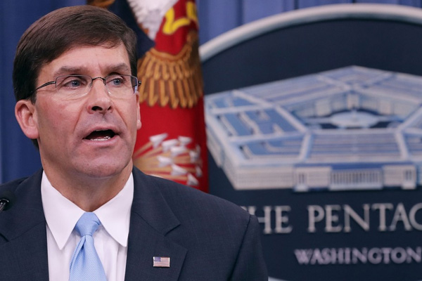 ABD Savunma Bakanı Esper: Taliban anlaşmayı kısmen uyguluyor