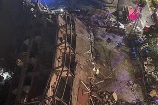 Çin'de karantina oteli çöktü