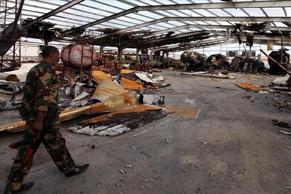 Sivilleri hedef alan Hafter güçlerinin mühimmat deposu imha edildi