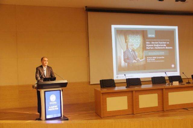 SAÜ'de 'Kur'an-ı Kerimlerin basımı' adlı konulu konferans gerçekleşti