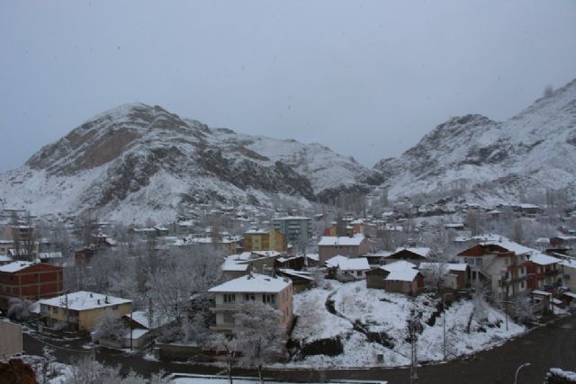 Oltu'ya 'leylek kar'ı