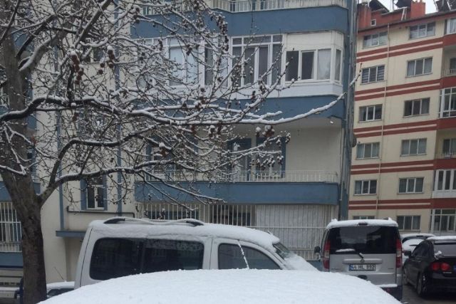 Darende'de çiçek açan kayısı kara gömüldü