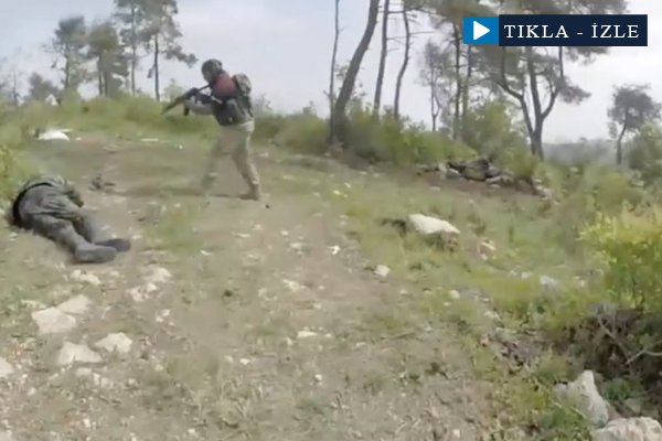 Türkmen Dağı'nda muhaliflerin saldırısı saniye saniye görüntülendi