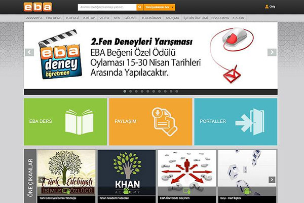 MEB'in eğitim portalı dünyada dokuzuncu