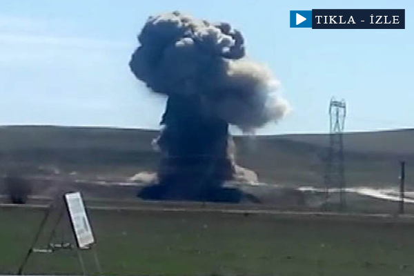 Bomba yüklü araç böyle imha edildi