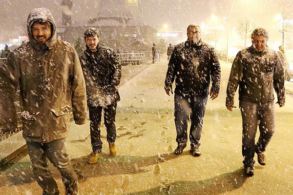 Erzurum'a nisan ayında kar yağdı