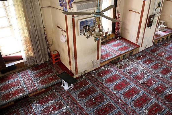 Roket mermisi isabet eden cami restore edilecek