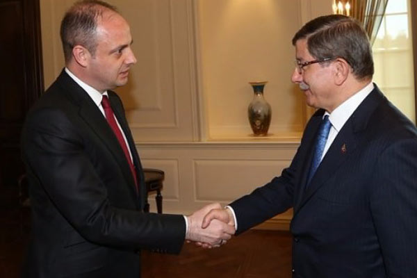 Davutoğlu, Çetinkaya'yı kabul etti